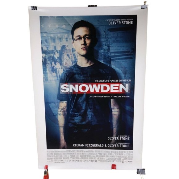 Snowden Original Movie Poster Double Sided 27x40 Rolled Joseph GordonLevitt 2016 - Picture 1 of 3